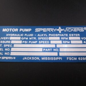 323492 DATA PLATE
