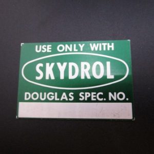 189134 NAME PLATE SKYDROL