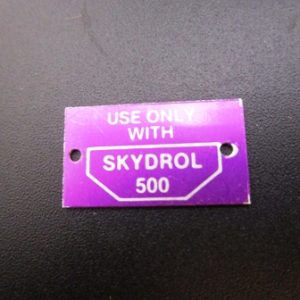 193924 DATA PLATE SKYDROL